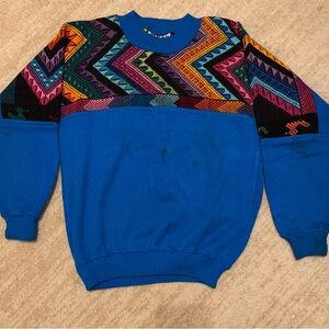 Colorful Geometric Pattern Men's Sweater